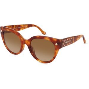 Luxottica Fashion Brillen Vertriebs GmbH Coach 0HC8393U Damen-Sonnenbrille Vollrand Rund Acetat-Gestell, Havanna