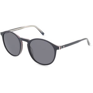 Safilo GmbH Tommy Hilfiger TH 2267/S Herren-Sonnenbrille Vollrand Rund Acetat-Gestell, Blau