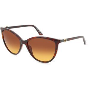 Marcolin Deutschland GmbH Guess GU00256 Damen-Sonnenbrille Vollrand Cat Eye Kunststoff-Gestell, Havanna