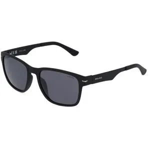 DE RIGO Vision D.A.CH. GmbH Police POISPLL09V Unisex-Sonnenbrille Vollrand Quadratisch Acetat Spritzguss-Gestell, Schwarz