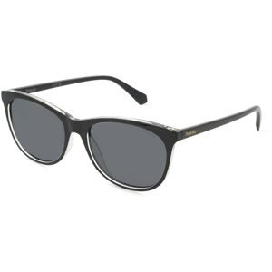 Safilo GmbH Polaroid PLD 4161/S Damen-Sonnenbrille Vollrand Cat Eye Kunststoff-Gestell, Schwarz