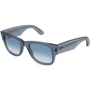 Luxottica Fashion Brillen Vertriebs GmbH Ray-Ban RB0840SMEGA WAYFARER Unisex-Sonnenbrille Vollrand Quadratisch Kunststoff-Gestell, Grau