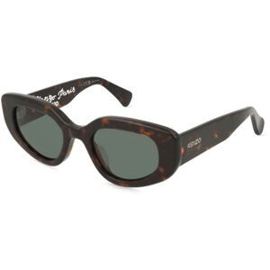 Thélios Kenzo KZ40186U Unisex-Sonnenbrille Vollrand Cat Eye Acetat-Gestell, Havanna