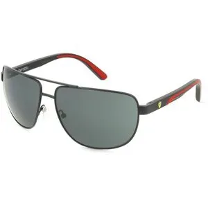 Luxottica Fashion Brillen Vertriebs GmbH Scuderia Ferrari 0FZ5007 Herren-Sonnenbrille Vollrand Quadratisch Metall-Gestell, Schwarz