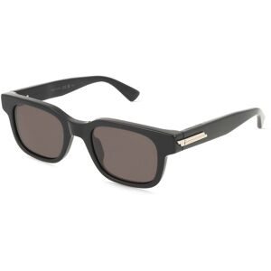 Kering Eyewear Spa Bottega Veneta BV1411S Herren-Sonnenbrille Vollrand Eckig Acetat-Gestell, Schwarz