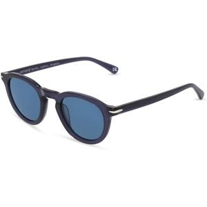 BoDe Design Vertriebs GmbH Botaniq 7017 Herren-Sonnenbrille Vollrand Panto Metall-Gestell, Blau