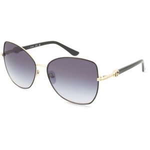 Marcolin Deutschland GmbH Guess GU00259 Damen-Sonnenbrille Vollrand Butterfly Metall-Gestell, Schwarz