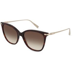Marchon Germany GmbH Longchamp LO757S Unisex-Sonnenbrille Vollrand Quadratisch Acetat-Gestell, Havanna