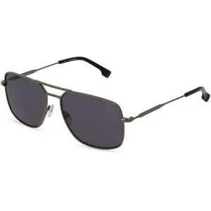 Eyestar Limited (China) Fielmann MI 032 SUN FA Herren-Sonnenbrille Vollrand Quadratisch Edelstahl-Gestell, Grau