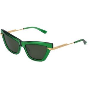 Kering Eyewear Spa Bottega Veneta BV1241S Damen-Sonnenbrille Vollrand Cat Eye Acetat-Gestell, Grün