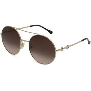 Kering Eyewear Spa Gucci GG0878S Unisex-Sonnenbrille Vollrand Panto Metall-Gestell, Schwarz