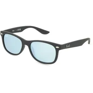 Luxottica Fashion Brillen Vertriebs GmbH Ray Ban Junior 0RJ9052S JUNIOR NEW WAYFARER Kinder-Sonnenbrille Vollrand Quadratisch Kunststoff-Gestell, Schwarz