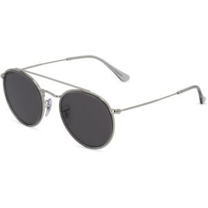 Luxottica Fashion Brillen Vertriebs GmbH Ray-Ban RB 3647N ROUND DOUBLE Unisex-Sonnenbrille Vollrand Panto Metall-Gestell, Silber