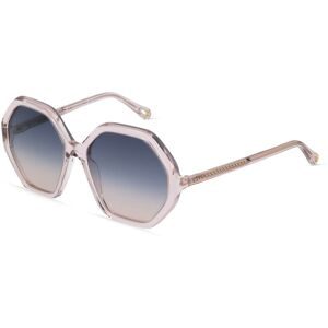 Kering Eyewear Spa Chloé CH0008S Unisex-Sonnenbrille Vollrand Geometrisch Acetat-Gestell, Pink