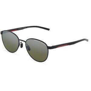 DE RIGO Vision D.A.CH. GmbH Porsche Design 8945 Unisex-Sonnenbrille Vollrand Panto Metall-Gestell, Schwarz