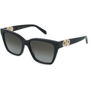 Marchon Germany GmbH Ferragamo SF2110S Damen-Sonnenbrille Vollrand Eckig Acetat-Gestell, Schwarz