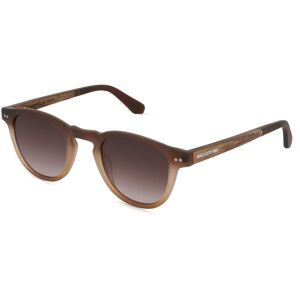 Masterdis Woodfellas 11736 HAVN Herren-Sonnenbrille Vollrand Rund Acetat-Gestell, Braun
