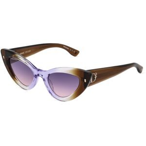 Safilo GmbH Dsquared2 D2 0092/S Damen-Sonnenbrille Vollrand Butterfly Acetat-Gestell, Beige