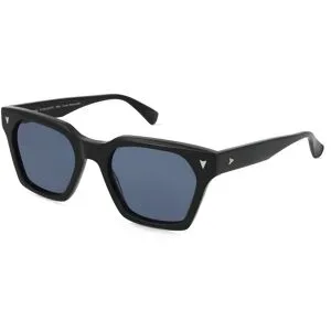 Wenzhou Lanson International Co., Ltd. Fielmann LN 064 SUN FA MIKA Herren-Sonnenbrille Vollrand Quadratisch Acetat Extrudiert-Gestell, Schwarz