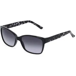 Wenzhou Lidong Optical Manufacture Co., Ltd. Fielmann LD 033 SUN FA ELENA Damen-Sonnenbrille Vollrand Quadratisch Propionat-Gestell, Schwarz