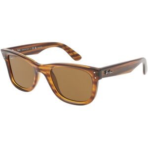 Luxottica Fashion Brillen Vertriebs GmbH Ray-Ban RBR0502S WAYFARER REVERSE Unisex-Sonnenbrille Vollrand Quadratisch Kunststoff-Gestell, Havanna