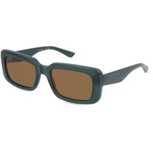 Marchon Germany GmbH Karl Lagerfeld KL6101S Unisex-Sonnenbrille Vollrand Quadratisch Kunststoff-Gestell, Braun