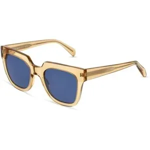 Wenzhou Lanson International Co., Ltd. Fielmann LN 022 SUN FA Unisex-Sonnenbrille Vollrand Panto Acetat-Gestell, Gelb