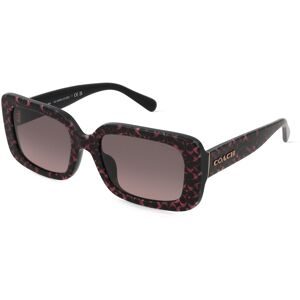 Luxottica Fashion Brillen Vertriebs GmbH Coach HC8380U Damen-Sonnenbrille Vollrand Quadratisch Acetat-Gestell, Braun