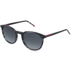 Safilo SpA Hugo HG 1400/G/S Herren-Sonnenbrille Vollrand Panto Acetat-Gestell, Grau