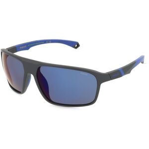 Safilo GmbH Polaroid PLD 7058/S Herren-Sonnenbrille Vollrand Eckig Kunststoff-Gestell, Schwarz