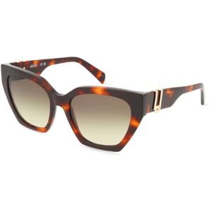 Marchon Germany GmbH Liu Jo LJ814SR Unisex-Sonnenbrille Vollrand Cat Eye Acetat-Gestell, Havanna