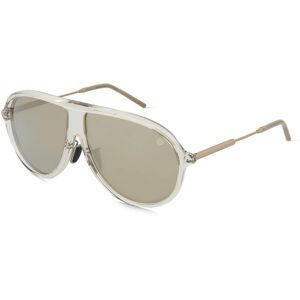 Luxottica Fashion Brillen Vertriebs GmbH Moncler ME6009 GLYDE Unisex-Sonnenbrille Vollrand Pilot Acetat-Gestell, Beige