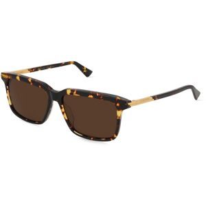 Kering Eyewear Spa Bottega Veneta BV1261S Unisex-Sonnenbrille Vollrand Quadratisch Acetat-Gestell, Havanna