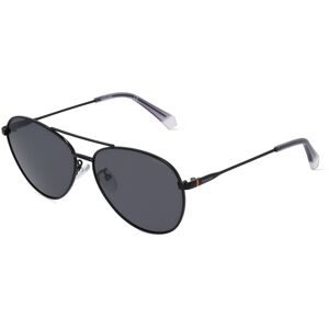 Safilo GmbH Polaroid PLD 4142/G/S/X Unisex-Sonnenbrille Vollrand Pilot Metall-Gestell, Schwarz