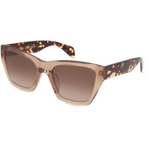 Safilo GmbH Rag & Bone RNB1046/G/S Damen-Sonnenbrille Vollrand Butterfly Kunststoff-Gestell, Beige