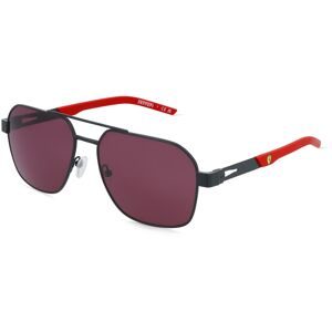 Luxottica Fashion Brillen Vertriebs GmbH Scuderia Ferrari FZ5003 Herren-Sonnenbrille Vollrand Quadratisch Metall-Gestell, Schwarz
