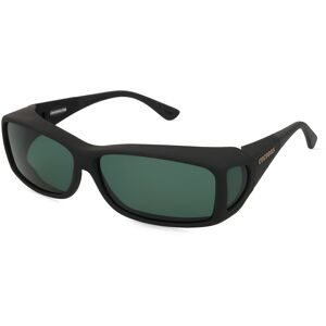 Ursula Hotstegs GmbH Cocoons Überziehsonnenbrille ML Unisex-Sonnenbrille Vollrand Quadratisch Kunststoff-Gestell, Schwarz