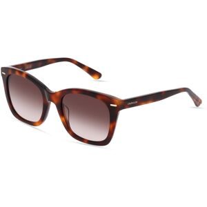 Marchon Germany GmbH Calvin Klein CK21506S Unisex-Sonnenbrille Vollrand Butterfly Kunststoff-Gestell, Havanna