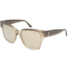 Luxottica Fashion Brillen Vertriebs GmbH Jimmy Choo JC5003 Damen-Sonnenbrille Vollrand Quadratisch Acetat-Gestell, Transparent