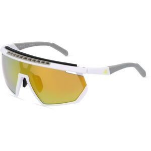 Marcolin Deutschland GmbH Adidas SP0029-H Unisex-Sonnenbrille Vollrand Monoscheibe Kunststoff-Gestell, Weiß