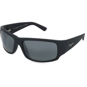 Kering Eyewear Spa Maui Jim 266 World Cup Unisex-Sonnenbrille Vollrand Eckig Kunststoff-Gestell, Schwarz