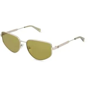 Marchon Germany GmbH Liu Jo LJ164S Damen-Sonnenbrille Vollrand Rund Metall-Gestell, Gold