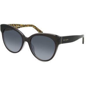 Safilo GmbH Kate Spade AUBRIELLA/G/S Damen-Sonnenbrille Vollrand Rund Acetat-Gestell, Schwarz