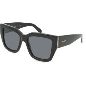 Marchon Germany GmbH Ferragamo SF1104S Damen-Sonnenbrille Vollrand Eckig Acetat-Gestell, Schwarz