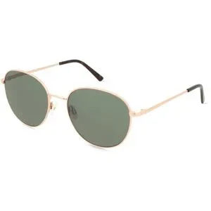 Wenzhou Ouhai Glasses Co., Ltd. Fielmann OU 001 SUN CL Unisex-Sonnenbrille Vollrand Panto Edelstahl-Gestell, Gold
