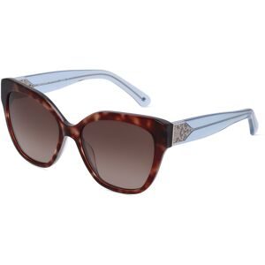 Safilo GmbH Kate Spade SAVANNA/G/S Damen-Sonnenbrille Vollrand Oval Acetat-Gestell, Havanna