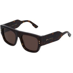 Kering Eyewear Spa Gucci GG1262S Herren-Sonnenbrille Vollrand Quadratisch Kunststoff-Gestell, Havanna