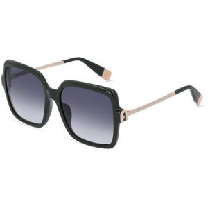 DE RIGO Vision D.A.CH. GmbH Furla FULSFU626 Damen-Sonnenbrille Vollrand Quadratisch Kunststoff-Gestell, Grün