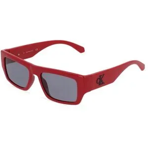 Marchon Germany GmbH Calvin Klein Jeans CKJ22635S Unisex-Sonnenbrille Vollrand Quadratisch Kunststoff-Gestell, Rot