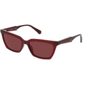 Marchon Germany GmbH Calvin Klein Jeans CKJ23606S Unisex-Sonnenbrille Vollrand Butterfly Kunststoff-Gestell, Rot